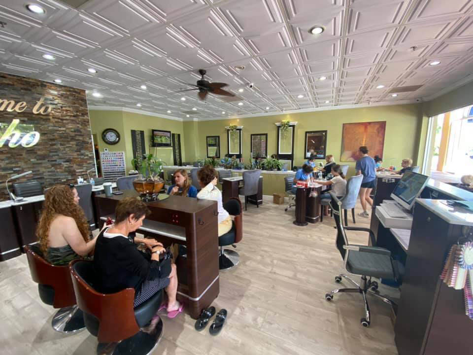 interior of soho nails in stuart fl